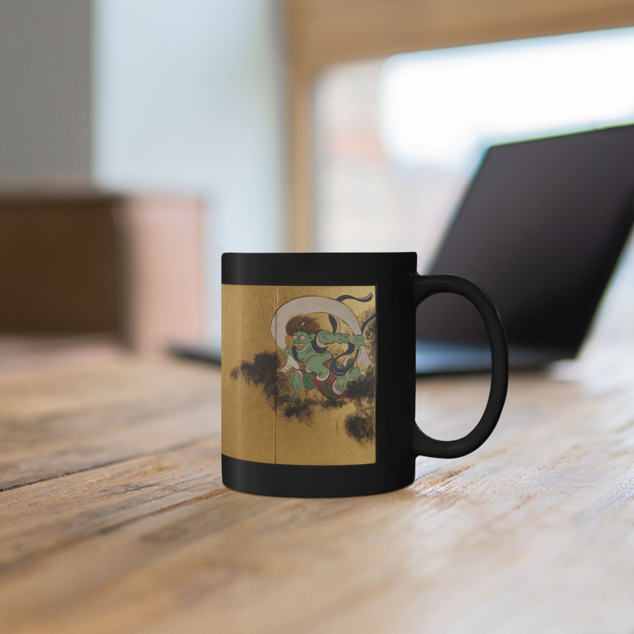 Tawaraya Sōtatsu "Wind God and Thunder God,"  Edo-period Japanese Art Mug, Museum Collection (11oz/15oz)