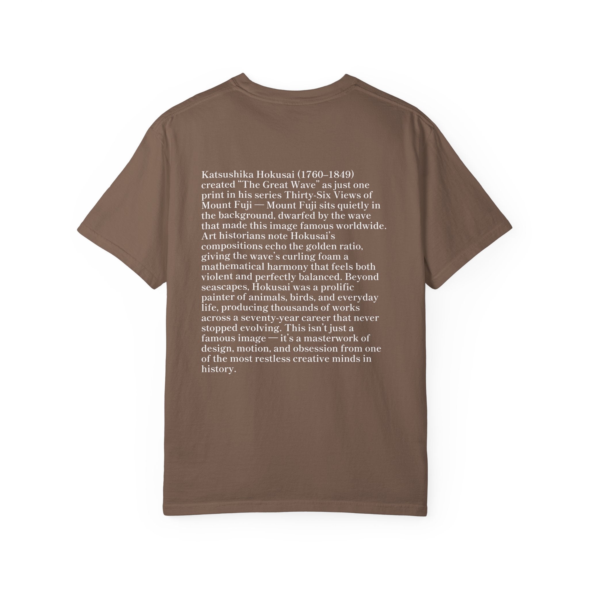 "The Great Wave of Kanagawa" Hokusai Art Tee — Comfort Colors 1717 Vintage Fit T-Shirt for Women