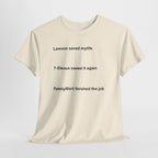 Lawson Saved My Life. 7-Eleven Saved It Again. FamilyMart Finished the Job. | Japan Convenience Store Tee — White Edition