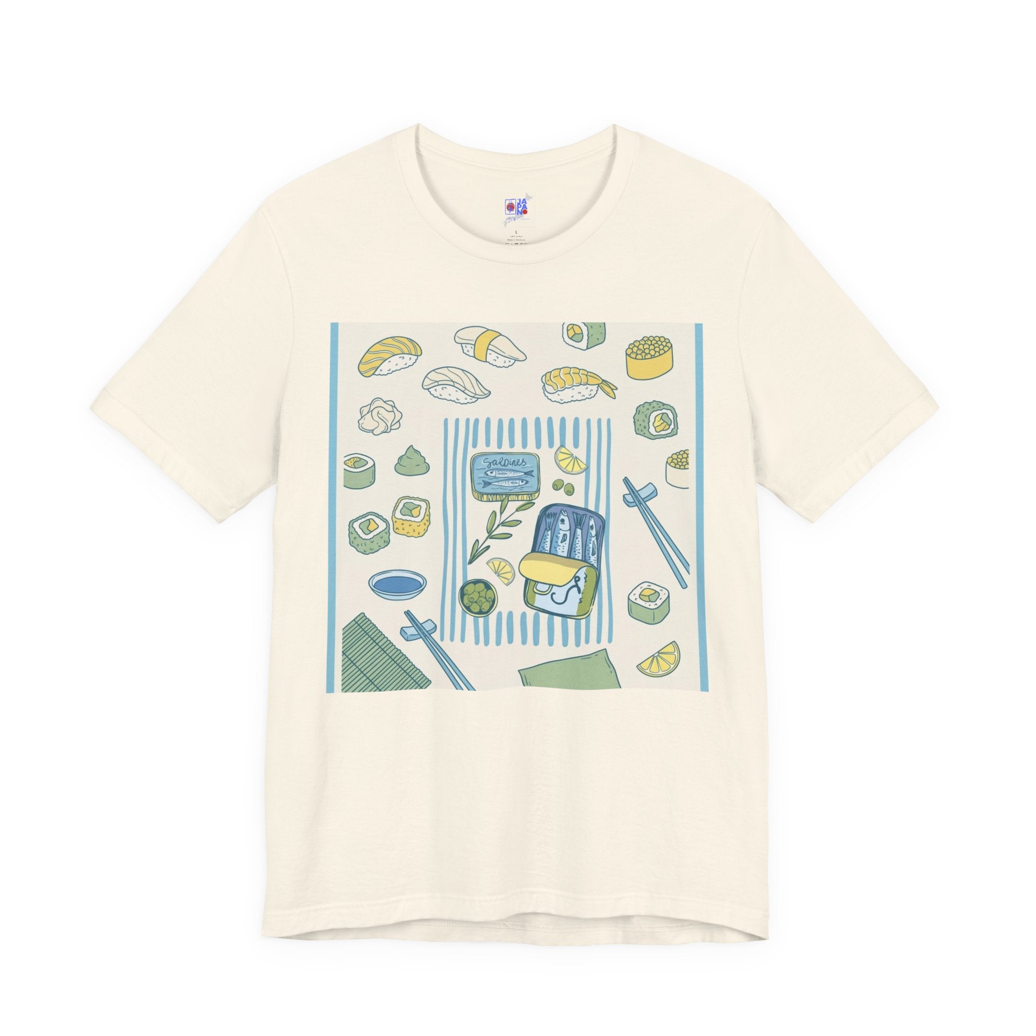 Sushi Picnic Tee, Cute Bento & Sushi Illustration T-Shirt
