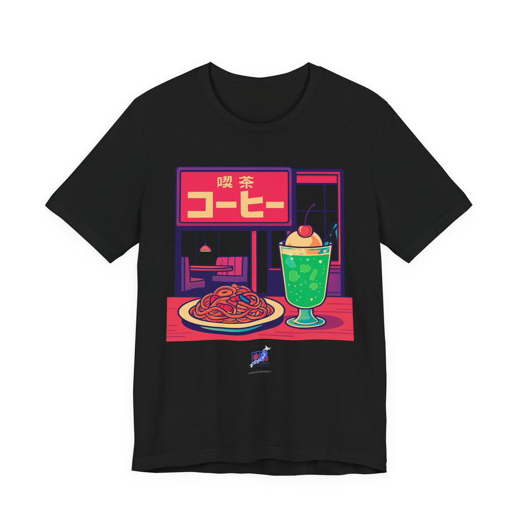 Kissaten Cream Soda Napolitan Tee | Retro Japanese Cafe Graphic