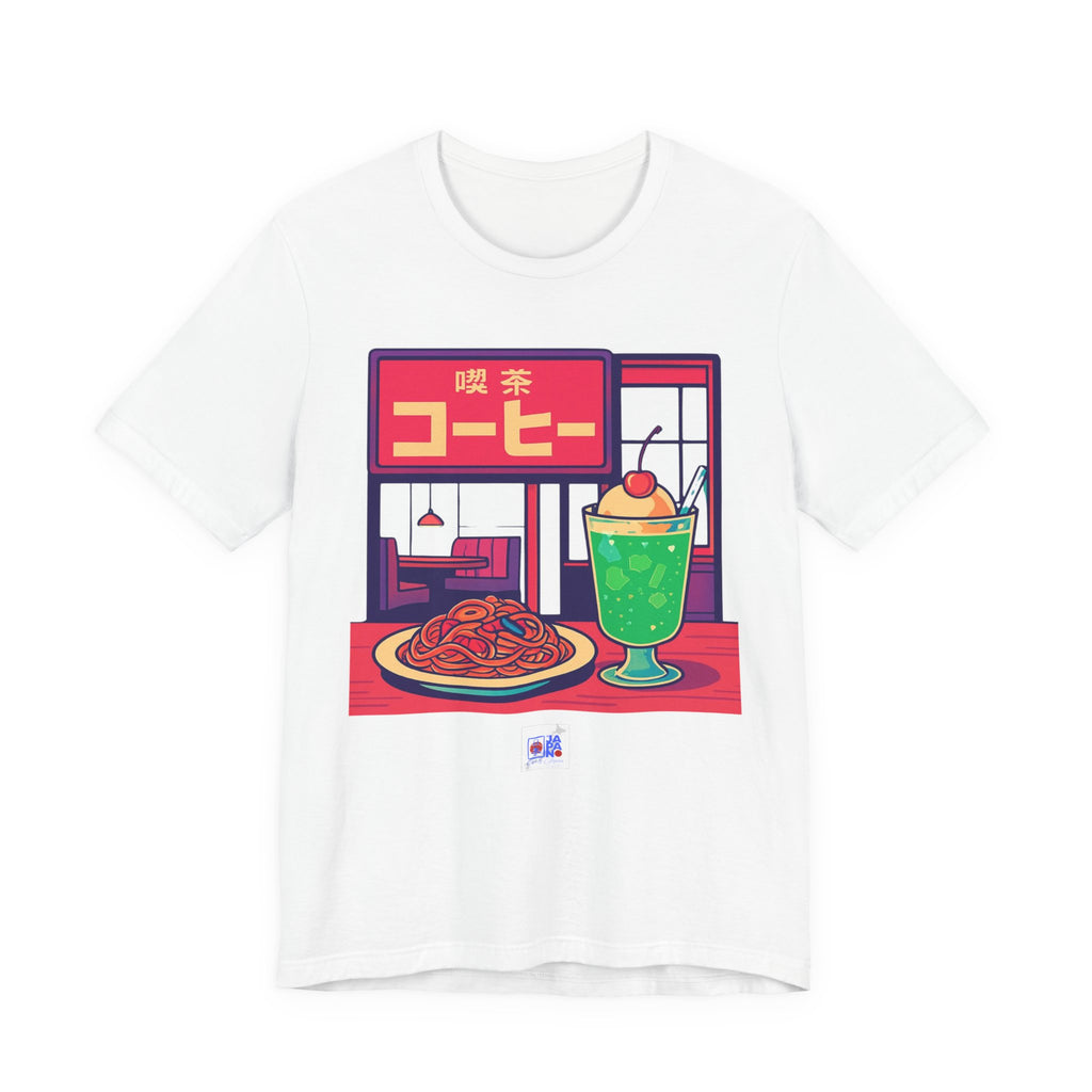 Kissaten Cream Soda Napolitan Tee | Retro Japanese Cafe Graphic