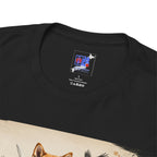 Shiba Inu Samurai T-Shirt, Loyal Warrior of Japan, Chumaru Bushido Japanese Dog Graphic Tee