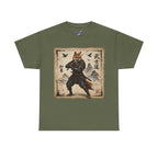 Samurai Fox T-Shirt — Warrior Fox with Kanji Art