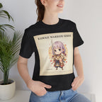Kawaii Warrior Series T-Shirt, Cute Anime Chibi Warrior Graphic Tee