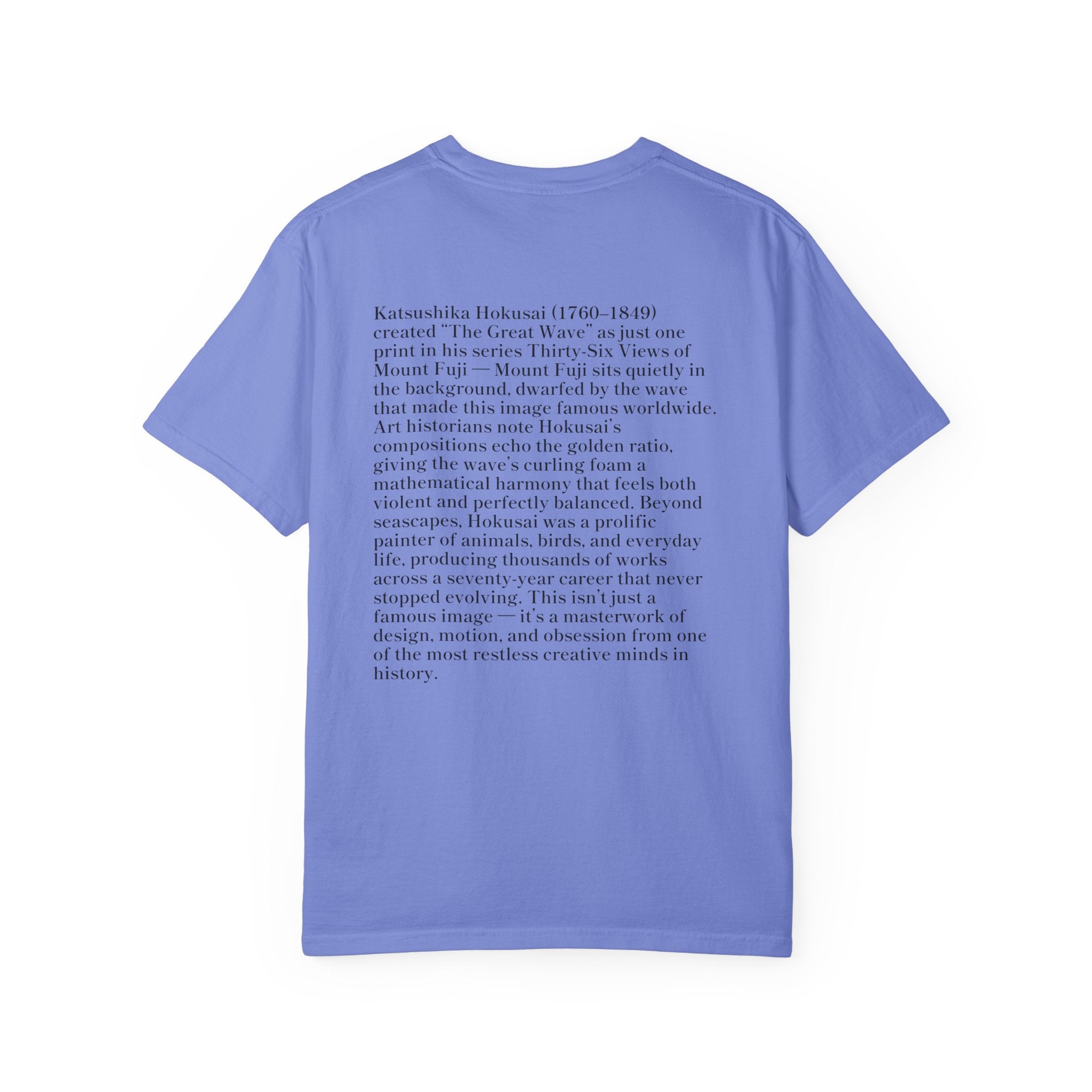 The Great Wave of Kanagawa Hokusai Art Tee Lighter color version — Comfort Colors 1717 Vintage Fit T-Shirt for Women