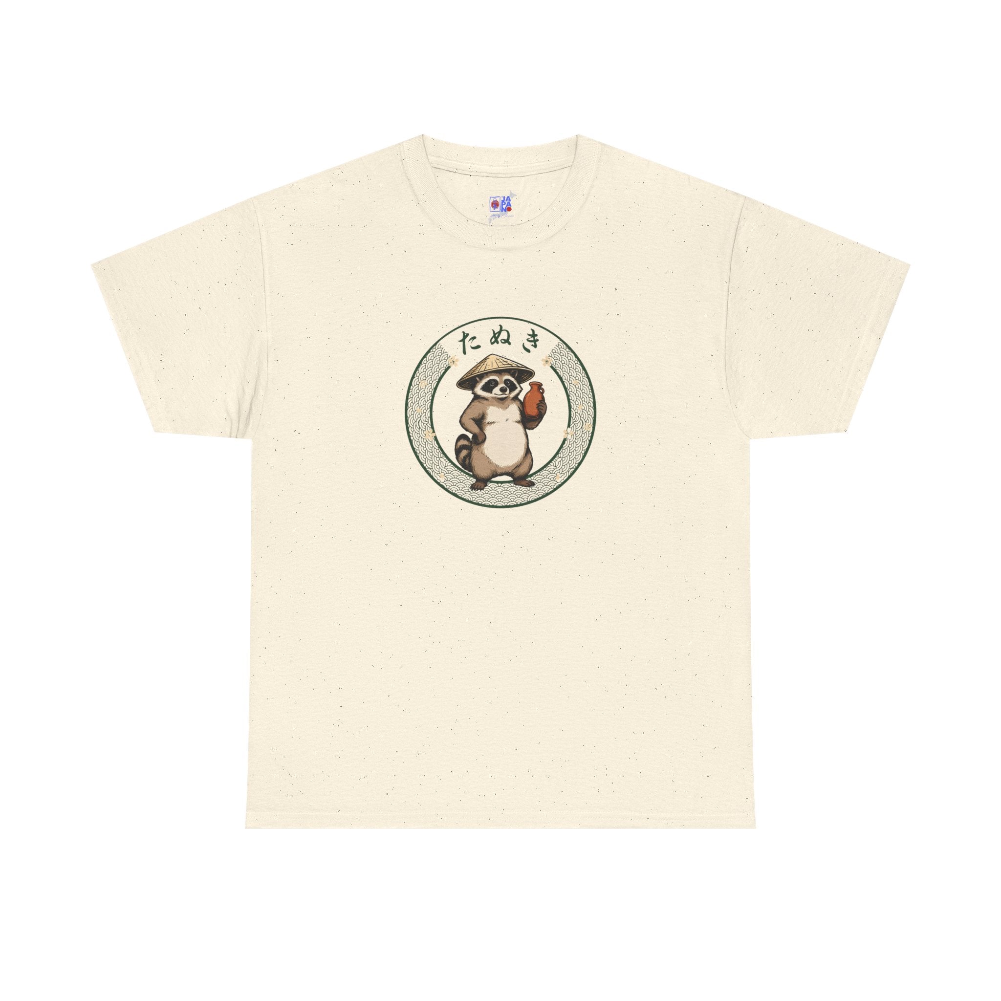 Tanuki T-Shirt | Japanese Raccoon Dog Folklore Graphic Tee | Edo Period Japan Shirt | Good Luck Gift