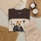 Shiba Inu Samurai T Shirt, Loyal Warrior of Japan, Chumaru Bushido Japanese Dog Graphic Tee