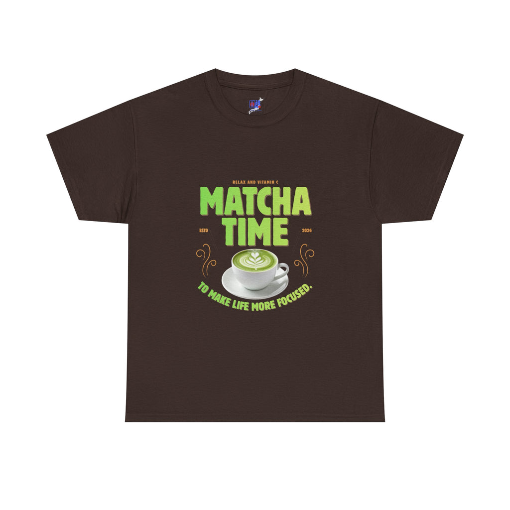 Matcha Time Tee — "Matcha Time to Make Life More Focused" Graphic T-Shirt