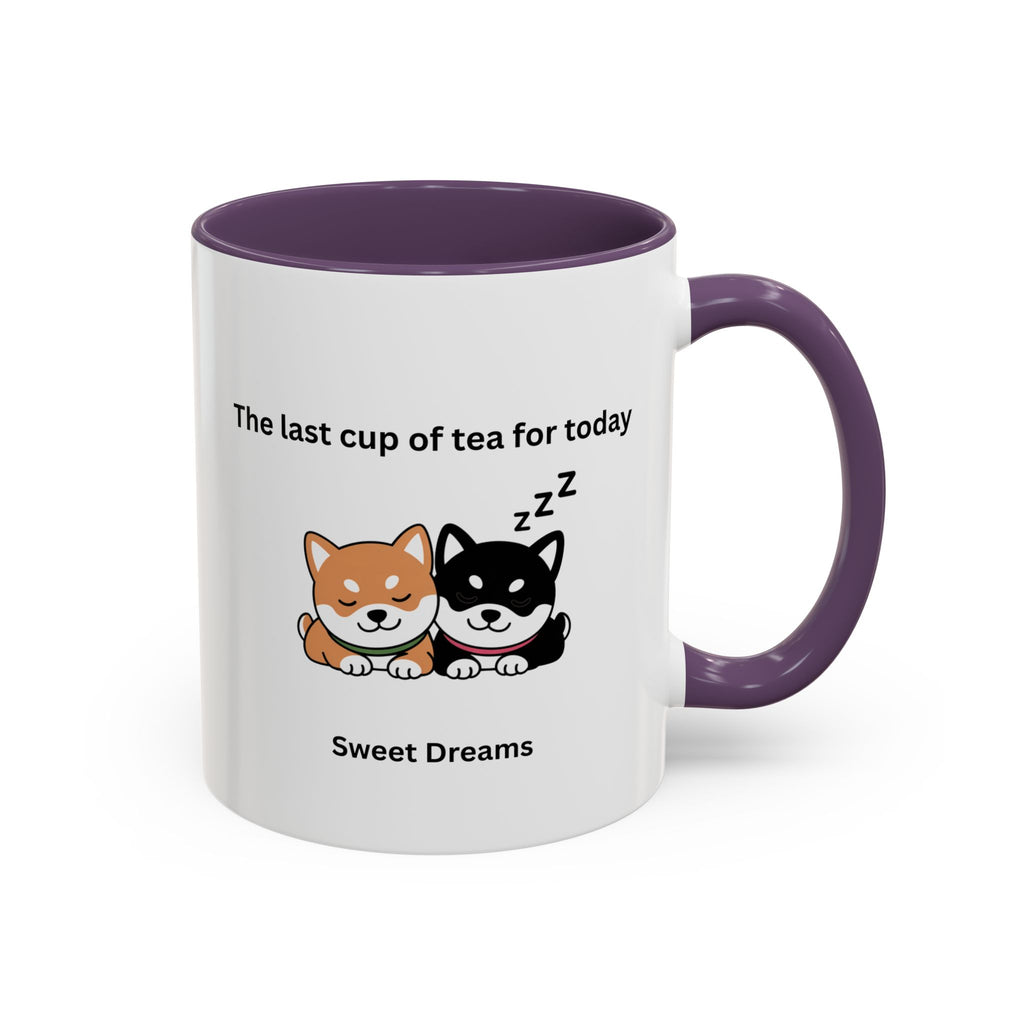 Shiba Inu "Sweet Dreams" Mug, The Last Cup of Tea for Today, Japanese Dog Cute Gift Mug