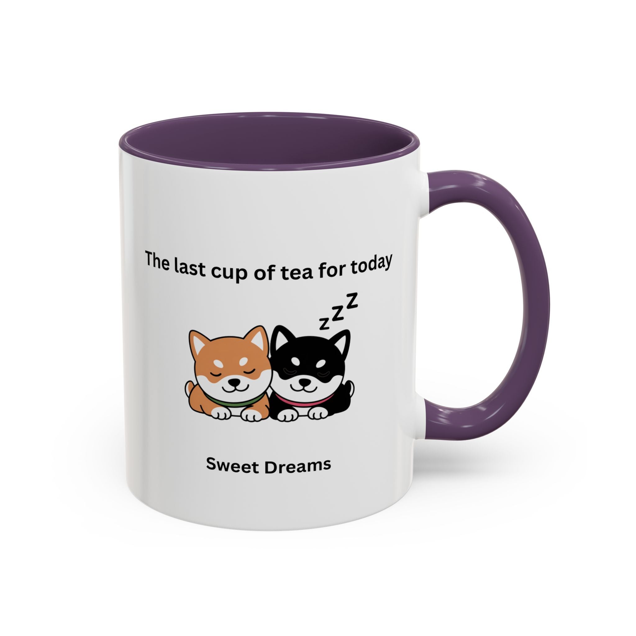 Shiba Inu "Sweet Dreams" Mug, The Last Cup of Tea for Today, Japanese Dog Cute Gift Mug