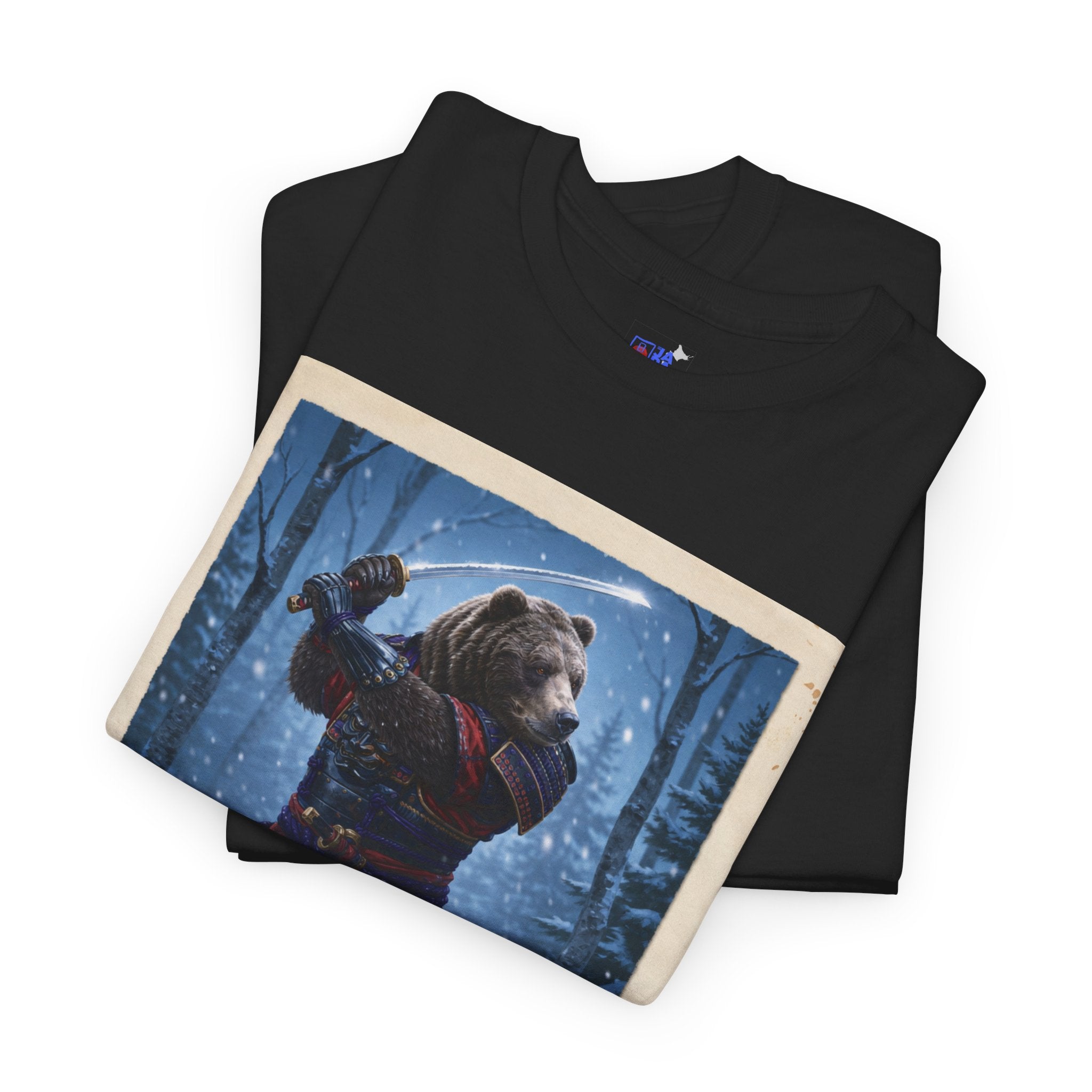 Samurai Bear Tee — Snowy Ronin Art Graphic Shirt