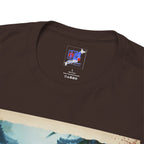 Tanuki Samurai T-Shirt, Japanese Raccoon Dog Warrior, Yomichi Night Road Folklore Bushido Graphic Tee