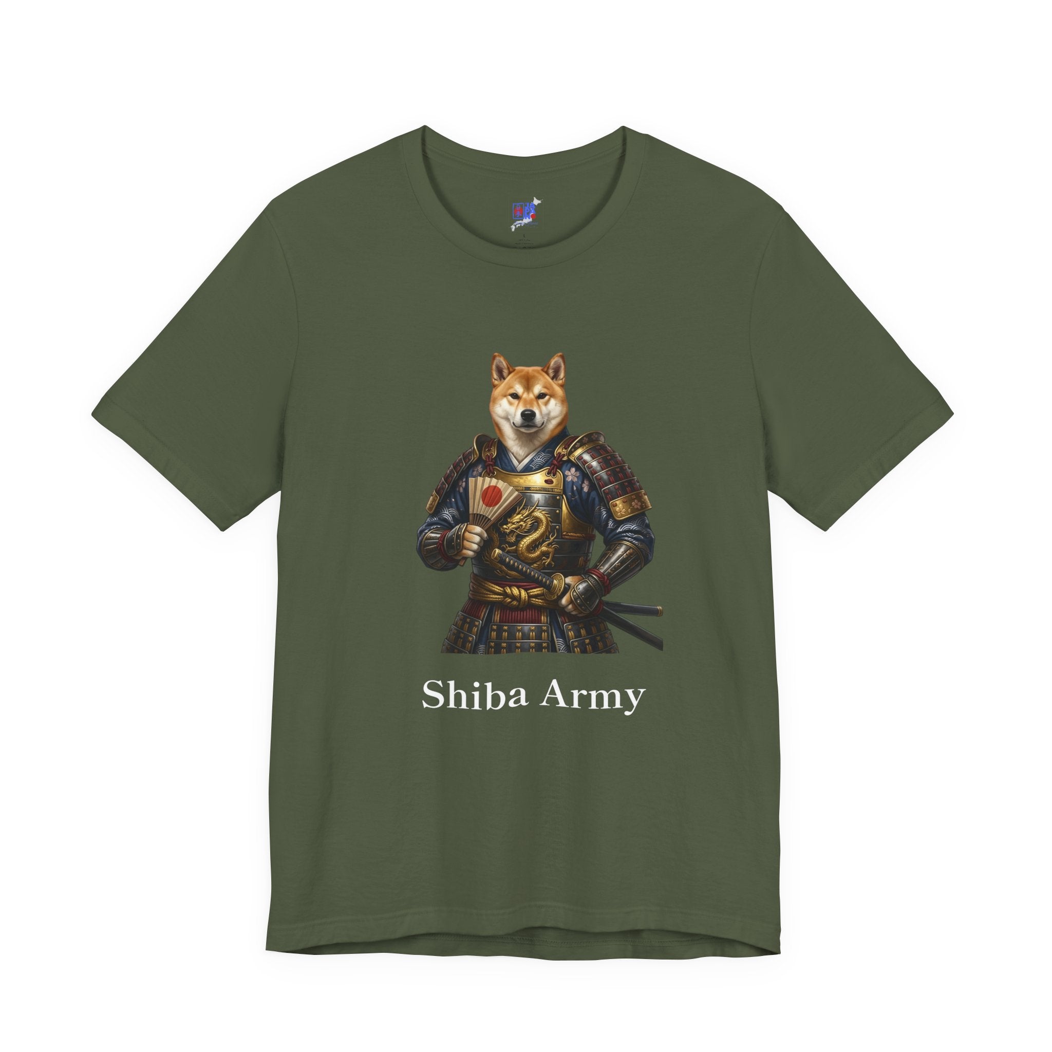 Samurai Shiba Inu T-Shirt, Shiba Army Japanese Warrior Dog Tee, Funny Dog Lover Gift - Cute Anime Samurai Shirt