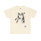 Akita Inu Sumi Ink Portrait T-Shirt — Japanese Ink Wash Dog Tee