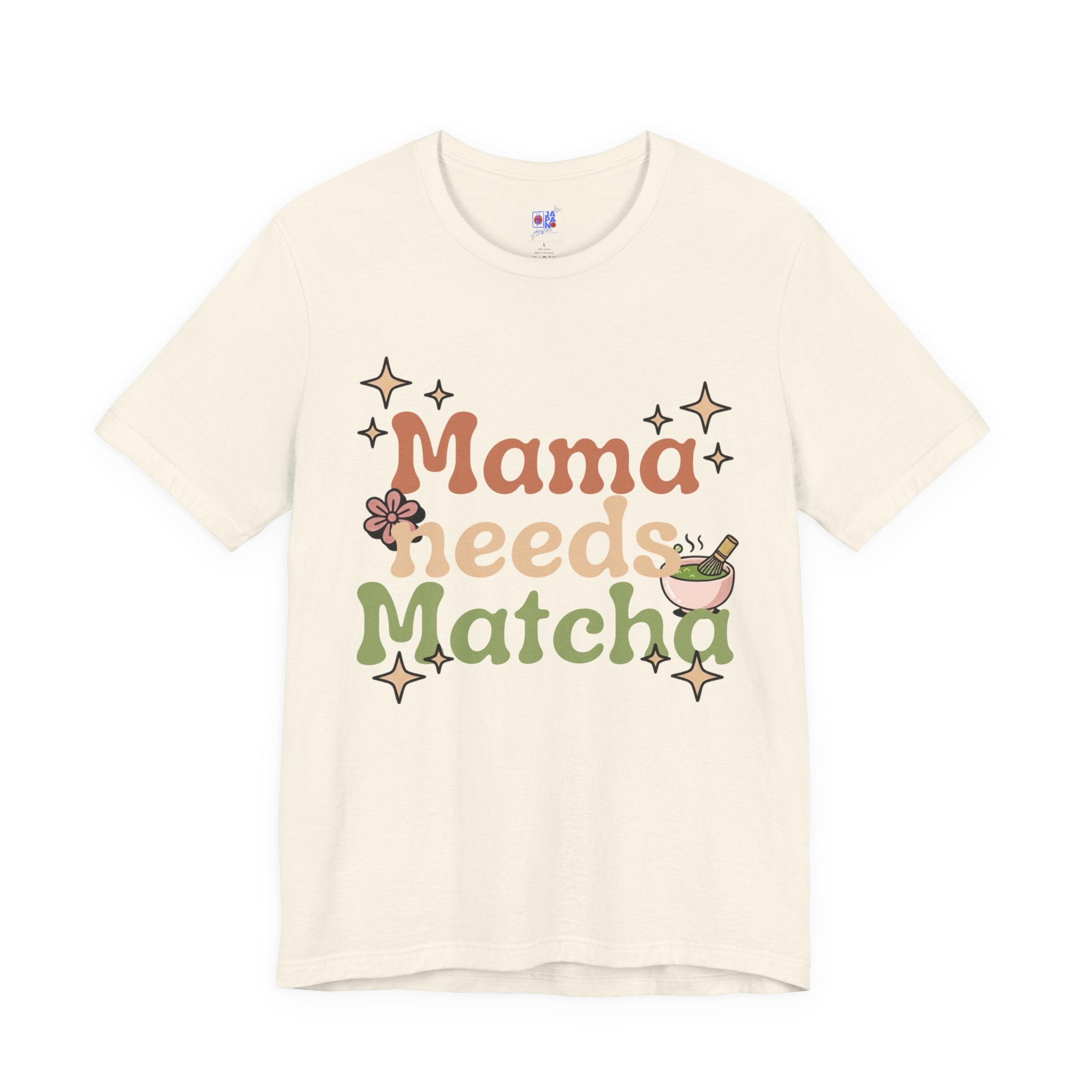 Mama Needs Matcha Tee | Pastel Front-Print Typography | Matcha Collection