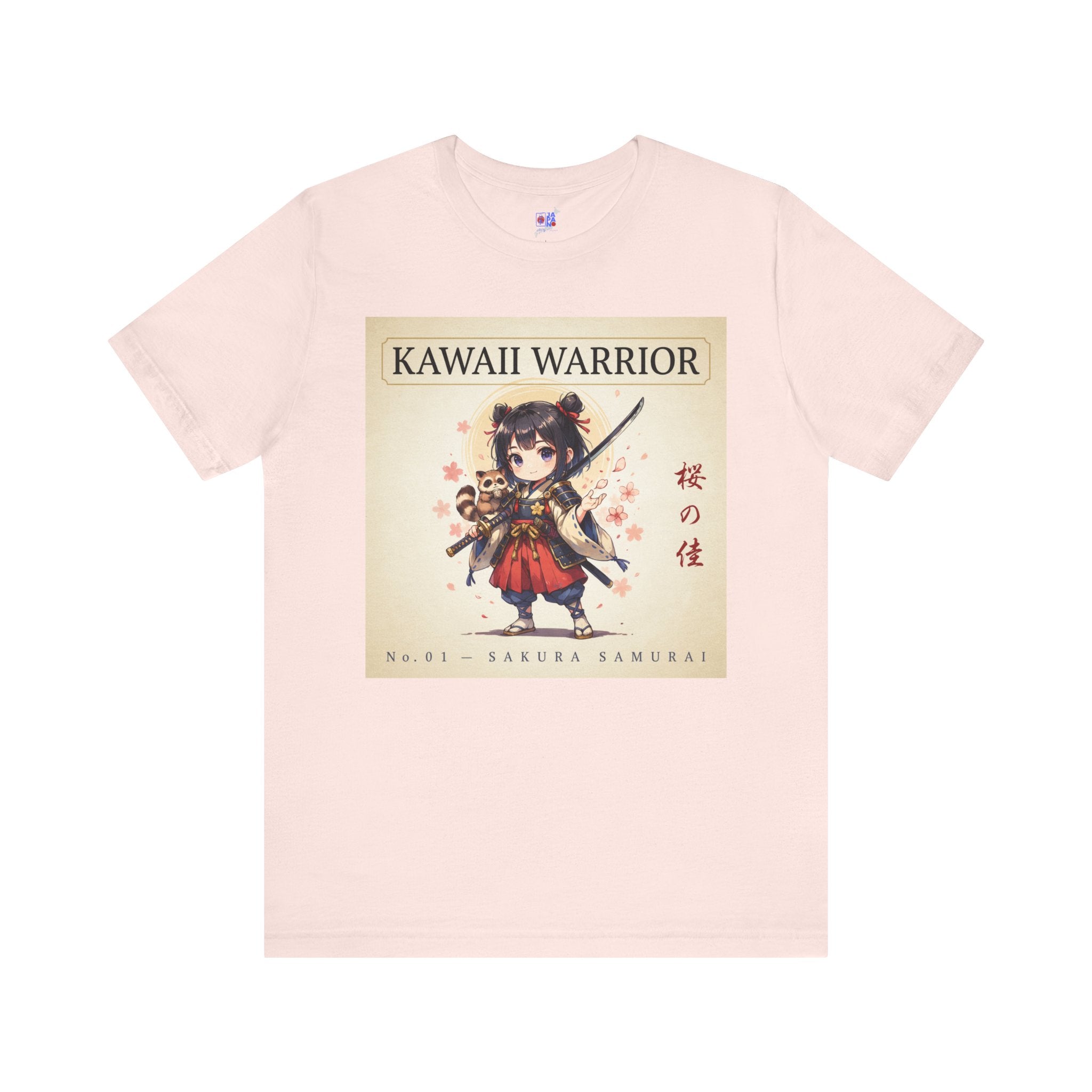 Kawaii Sakura Samurai T-Shirt — Cute Anime Warrior Tee