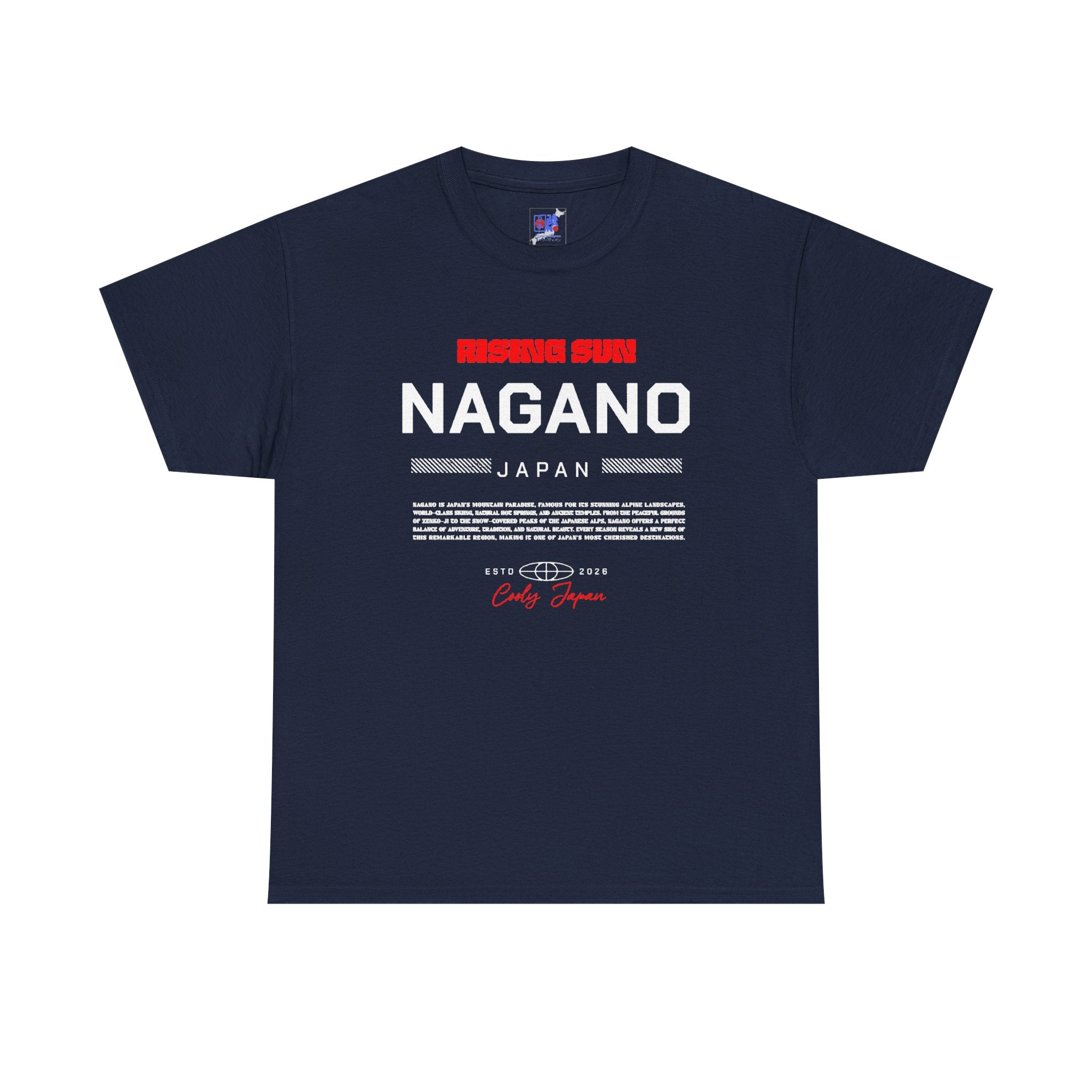 Nagano Japan T-Shirt  Heart of the Japanese Alps  Mountain Adventure and Ski Travel Souvenir Nature Lover Gift  Japan Vacation Memory Tee