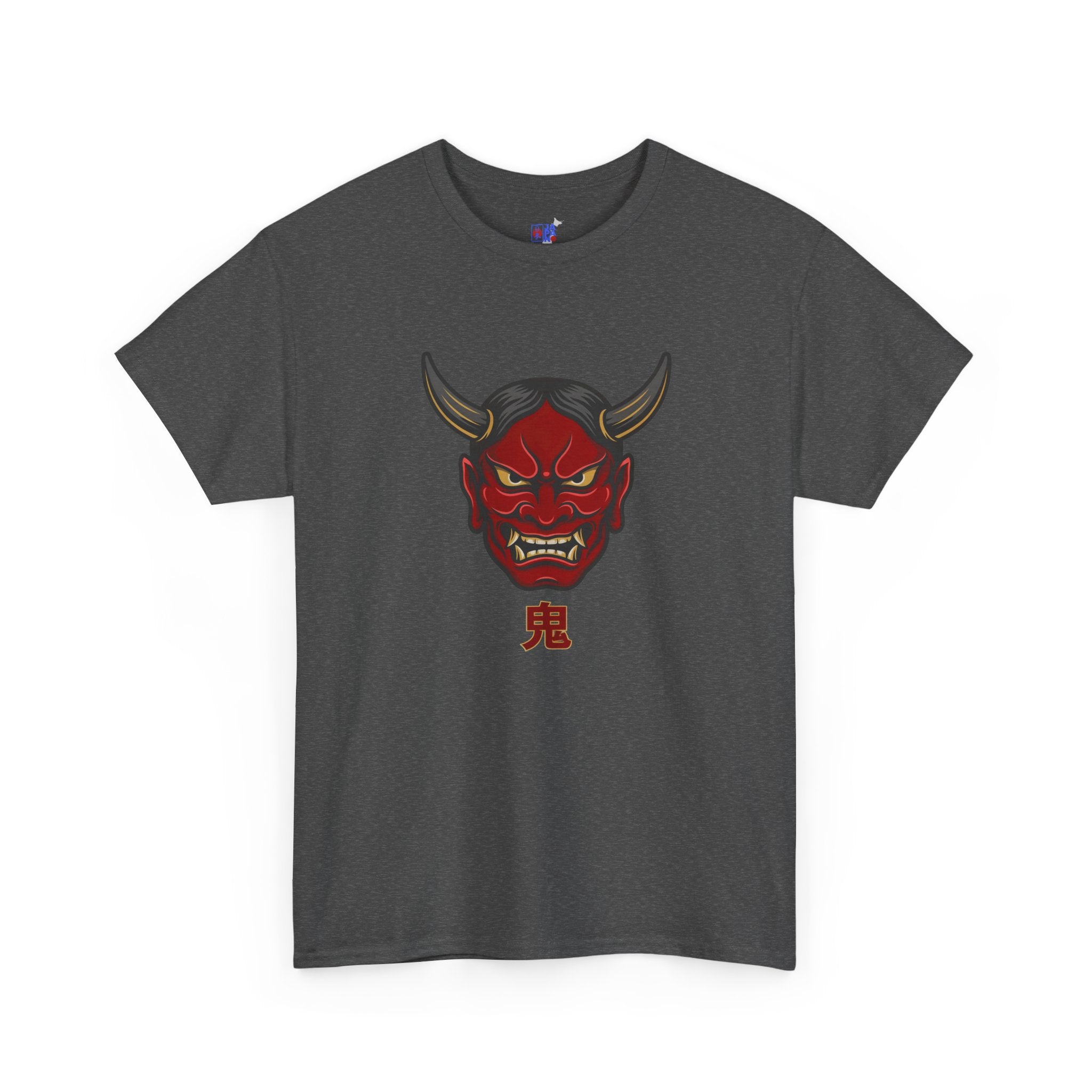 Oni Mask T-Shirt — 鬼 Japanese Demon Men's Graphic Tee | Dark Japan Streetwear Shirt