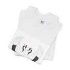 Dancing Tsuru — Red-Crowned Cranes Courtship Print | Japanese Fine Art