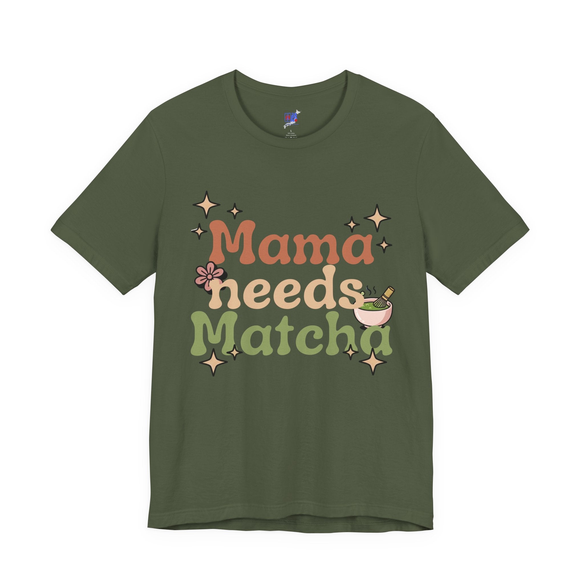 Mama Needs Matcha Tee | Pastel Front-Print Typography | Matcha Collection
