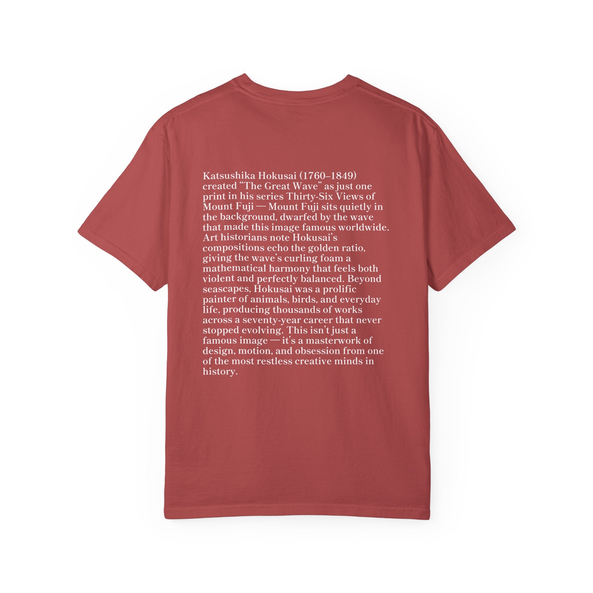 "The Great Wave of Kanagawa" Hokusai Art Tee — Comfort Colors 1717 Vintage Fit T-Shirt for Women