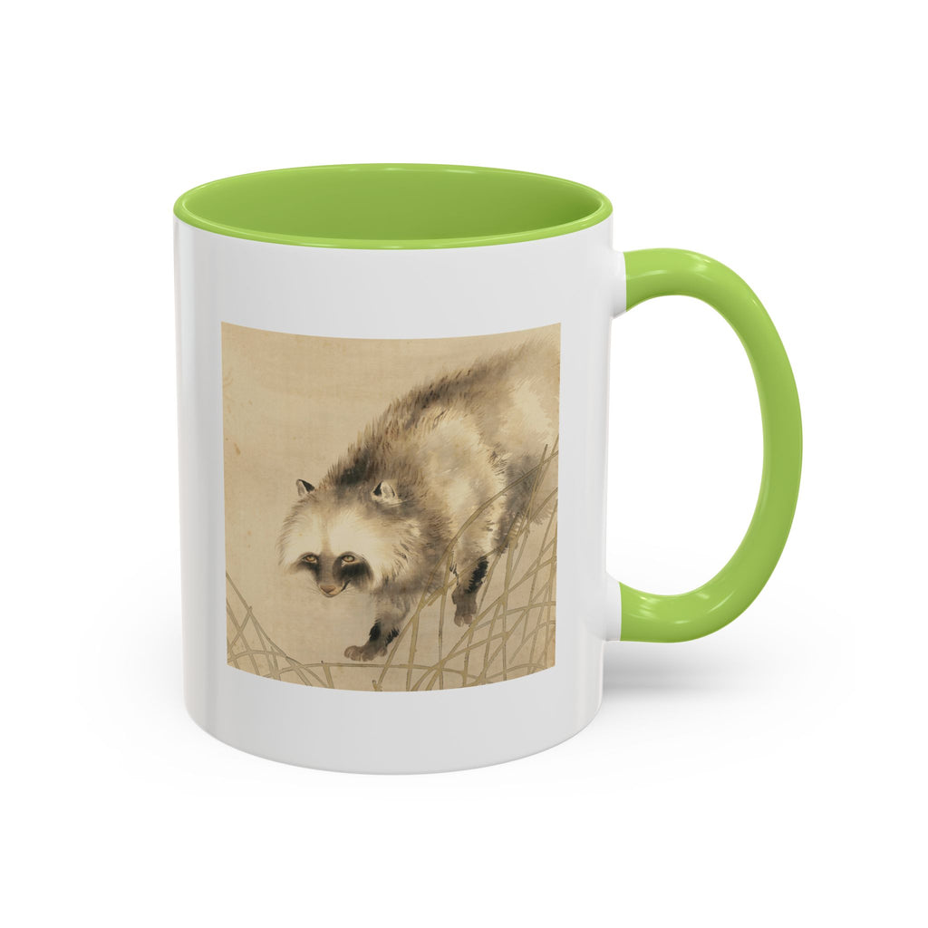 Yoshimura Hōryū "Raccoon Dog Under Moonlight" | Edo-period Japanese Art Mug — Museum Collection