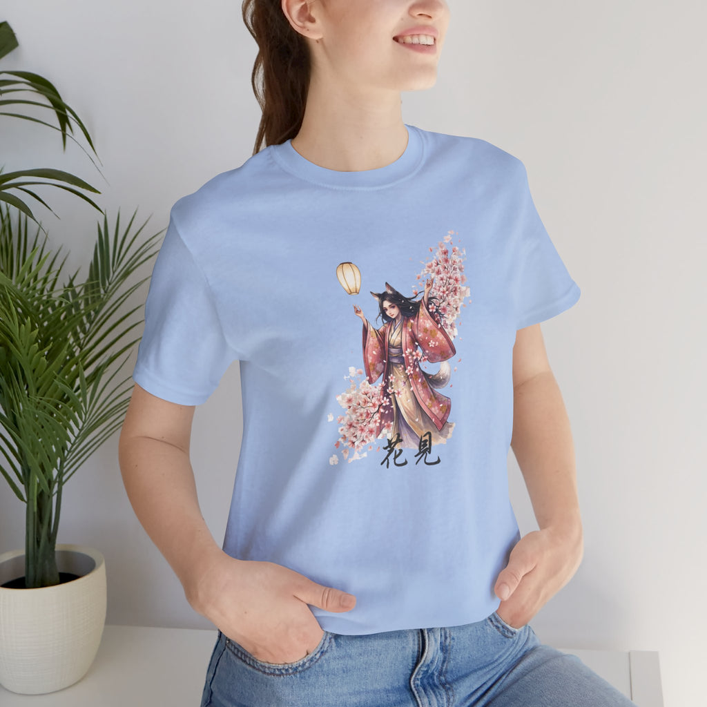 Cherry Blossom Kimono Tee — Hanami Floral Japanese Art T-Shirt