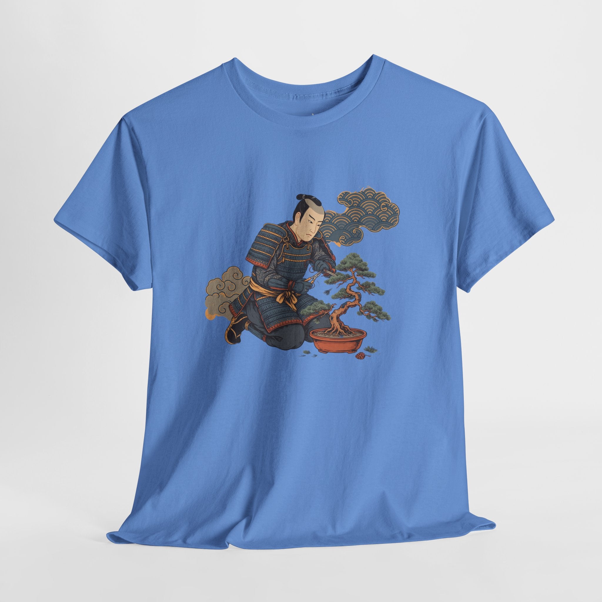 Bonsai Master Samurai T-Shirt, Japanese Ukiyo-E Bonsai Warrior Tee, Zen Gift for Bonsai Lovers, Tree Hobbyists & Plant Dad Gift