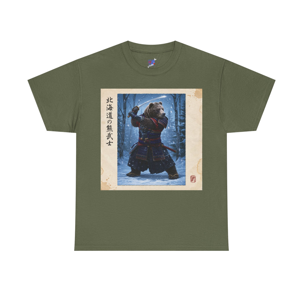 Samurai Bear Tee — Snowy Ronin Art Graphic Shirt