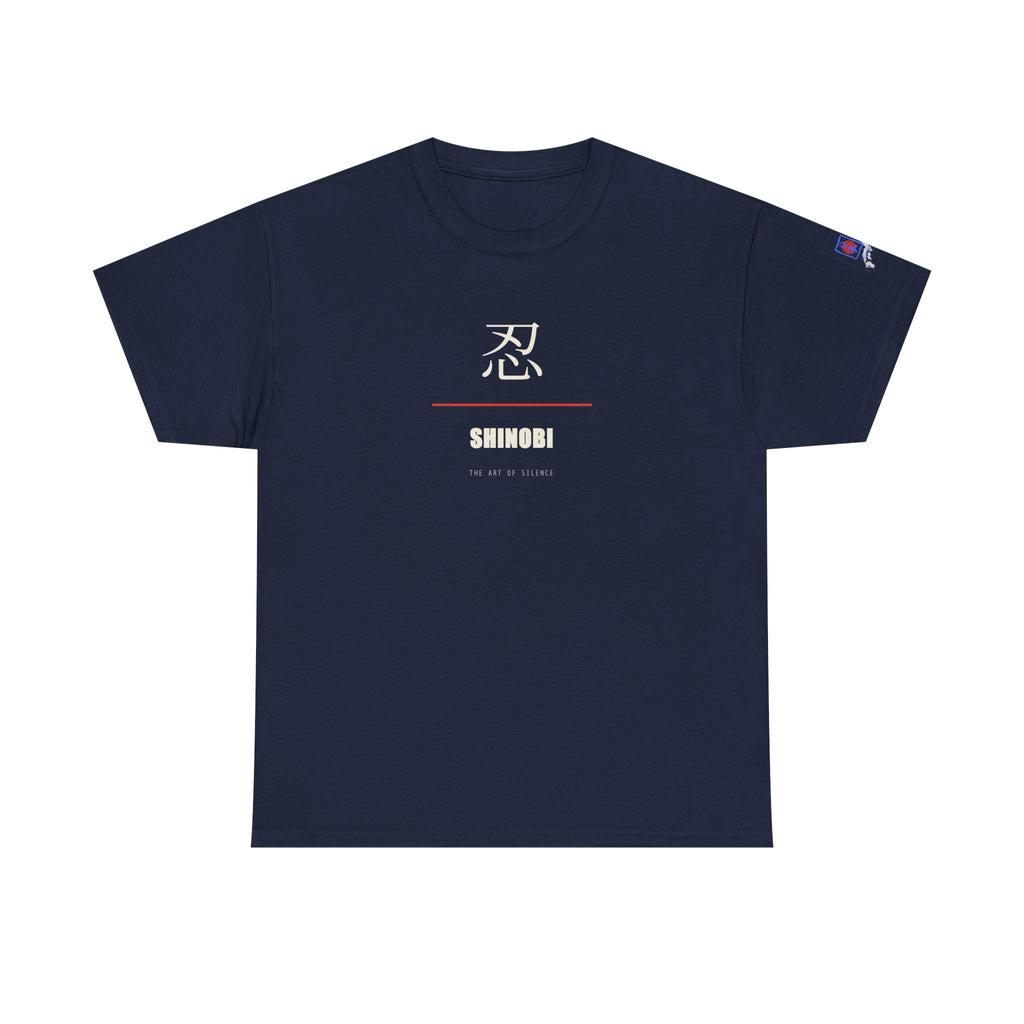 Shinobi T Shirt Ninja Japanese Kanji Tee Silent Warrior Gift for Anime Fans, Martial Arts Lover Clothing, Unique Graphic Shirt for Him
