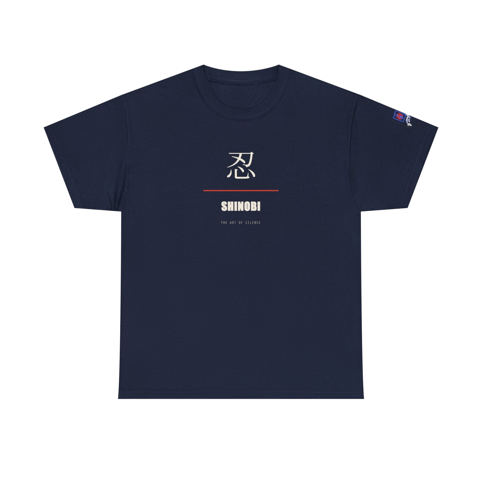 Shinobi T Shirt Ninja Japanese Kanji Tee Silent Warrior Gift for Anime Fans, Martial Arts Lover Clothing, Unique Graphic Shirt for Him