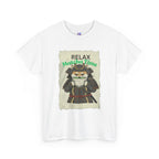 Samurai Shiba Inu Drinking Matcha Tee — Relax Matcha Time Graphic T-Shirt