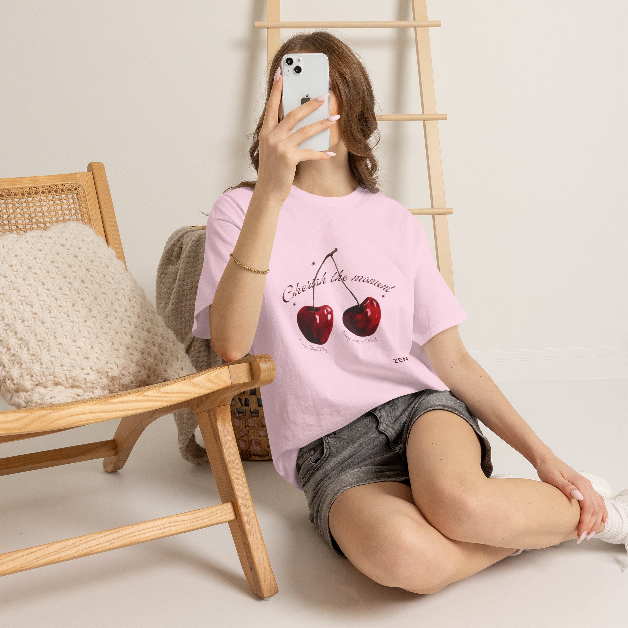 Cherish the Moment Cherry Graphic Tee