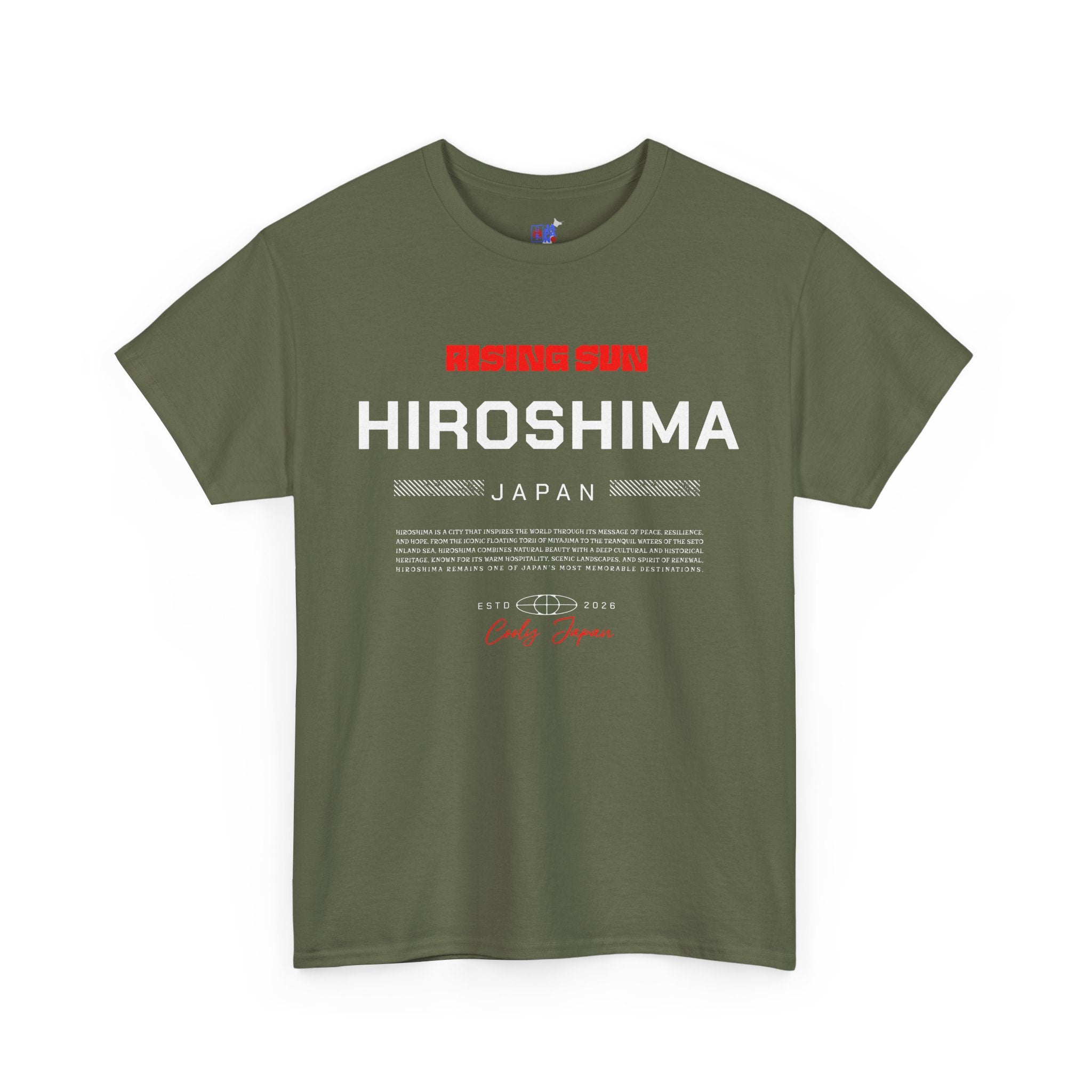 Hiroshima T-Shirt | 広島 Peace & Resilience Japan City Tee | Designed by Japanese