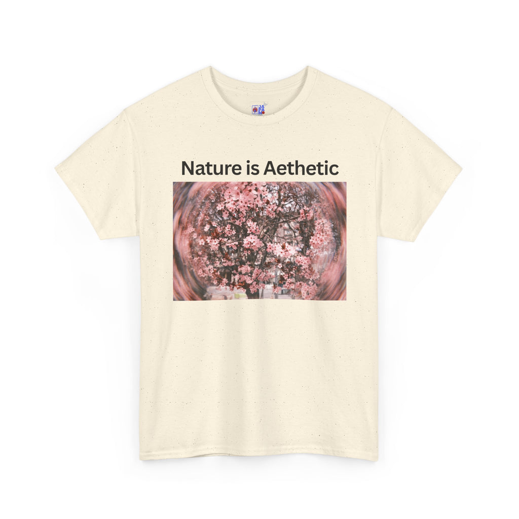 Nature Is Aesthetic Pink Sakura Floral T-Shirt