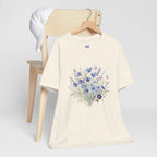 Japanese Autumn Garden Floral Tee | Kikyo Cosmos Morning Glory Bouquet