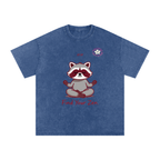 Snow Washed Oversized Cotton T-Shirt