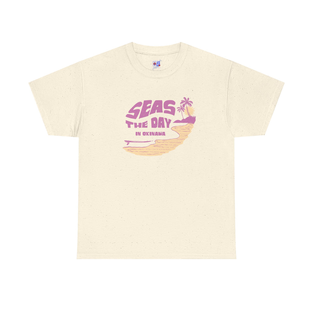 Seas the Day Okinawa Beach Tee — Vacation Graphic T-Shirt