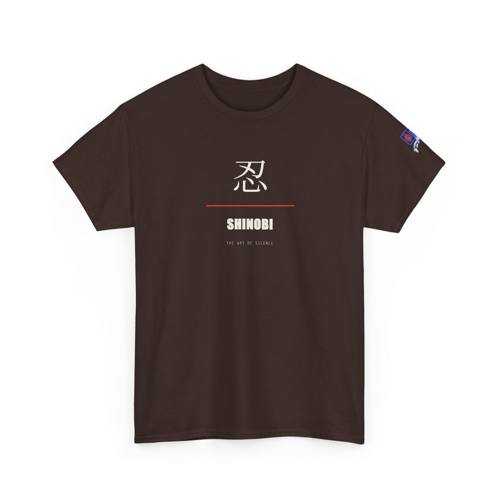 Shinobi T Shirt Ninja Japanese Kanji Tee Silent Warrior Gift for Anime Fans, Martial Arts Lover Clothing, Unique Graphic Shirt for Him