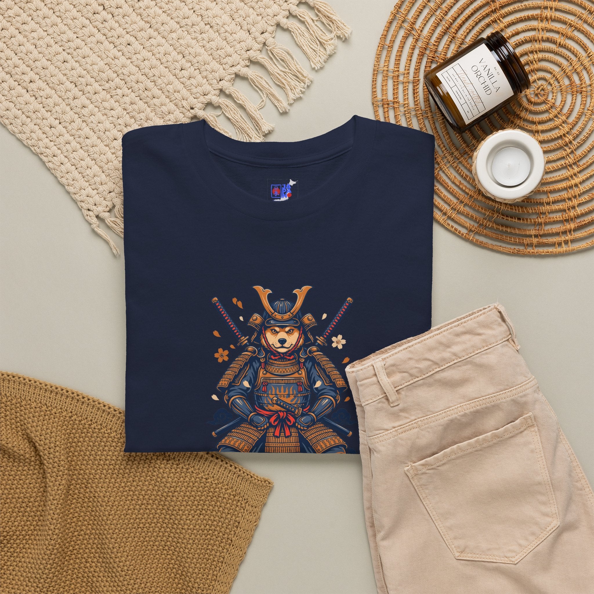 Samurai Warrior T‑Shirt – Retro Pixel Art with 武士道 (Bushido)