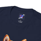Shiba Inu Watercolor T-Shirt — Colorful Dog Portrait Tee