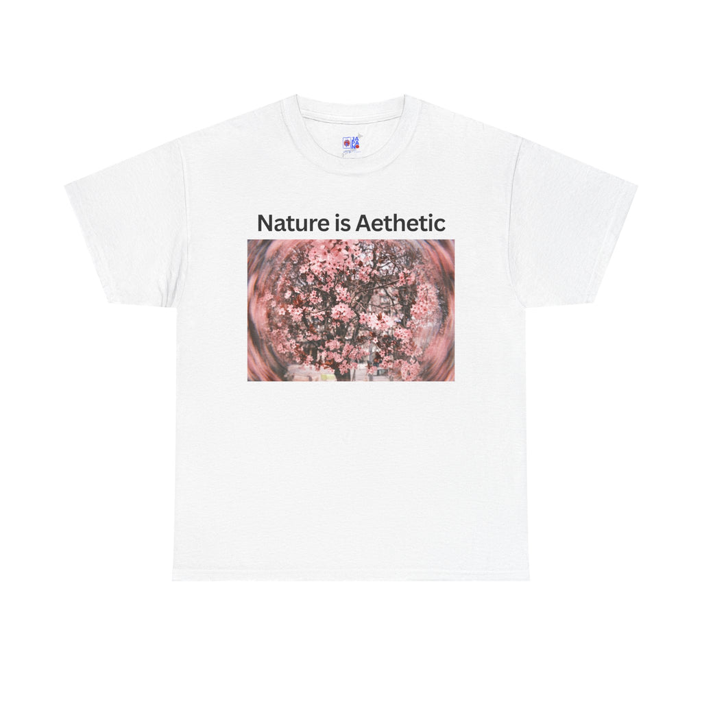 Nature Is Aesthetic Pink Sakura Floral T-Shirt
