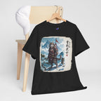 Snow Leopard Samurai T-Shirt — 雪豹武士 Soul of the Snow Mountain | Yukihyo Bushi Japanese Warrior Spirit Graphic Tee