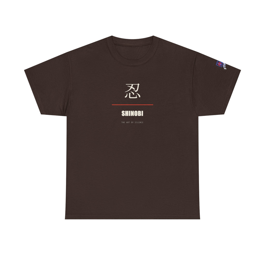 Shinobi T Shirt Ninja Japanese Kanji Tee Silent Warrior Gift for Anime Fans, Martial Arts Lover Clothing, Unique Graphic Shirt for Him