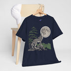 Japanese Wolf T-Shirt — 山犬 Yamainu Mountain Dog Men's Tee | Japan Mythology Gift