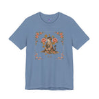 Floral Vintage Cat Tee — '美貓' Asian-Inspired Graphic T-Shirt