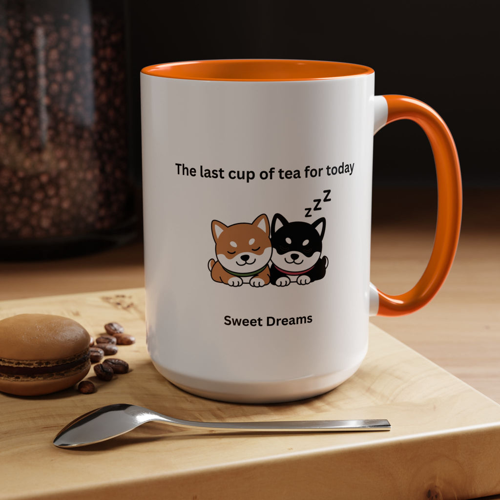 Shiba Inu "Sweet Dreams" Mug, The Last Cup of Tea for Today, Japanese Dog Cute Gift Mug