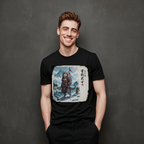 Snow Leopard Samurai T-Shirt version1 — 雪豹武士 Soul of the Snow Mountain | Yukihyo Bushi Japanese Warrior Spirit Graphic Tee