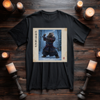 Hokkaido Bear Samurai T-Shirt, Higuma Warrior Snow Forest Art Tee, Japanese Bushido Graphic Shirt, Unique Animal Samurai Gift Unisex